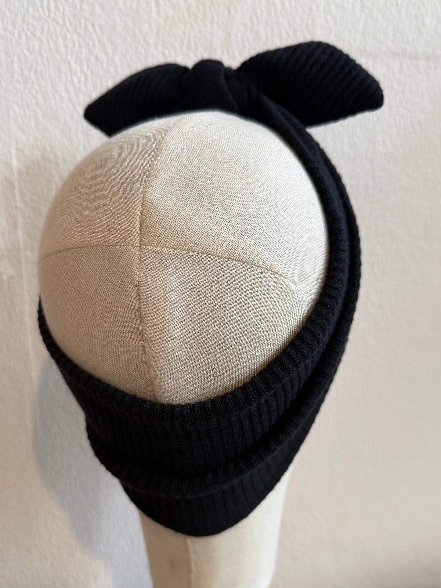 black jersey alternative headscarf headband