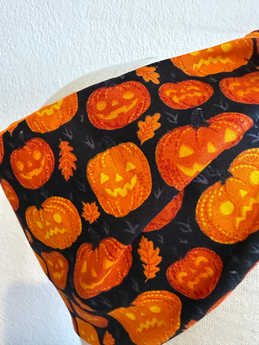 halloween pumpkin print alternative fashion headscarf
