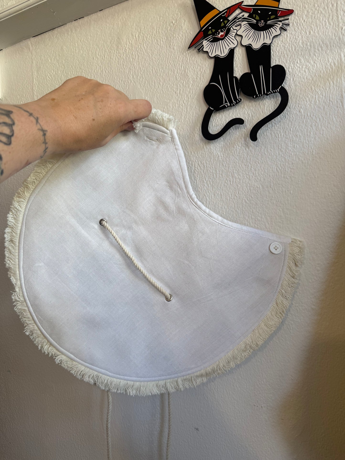 50% OFF SALE ITEM: Cream/White Sun Hat