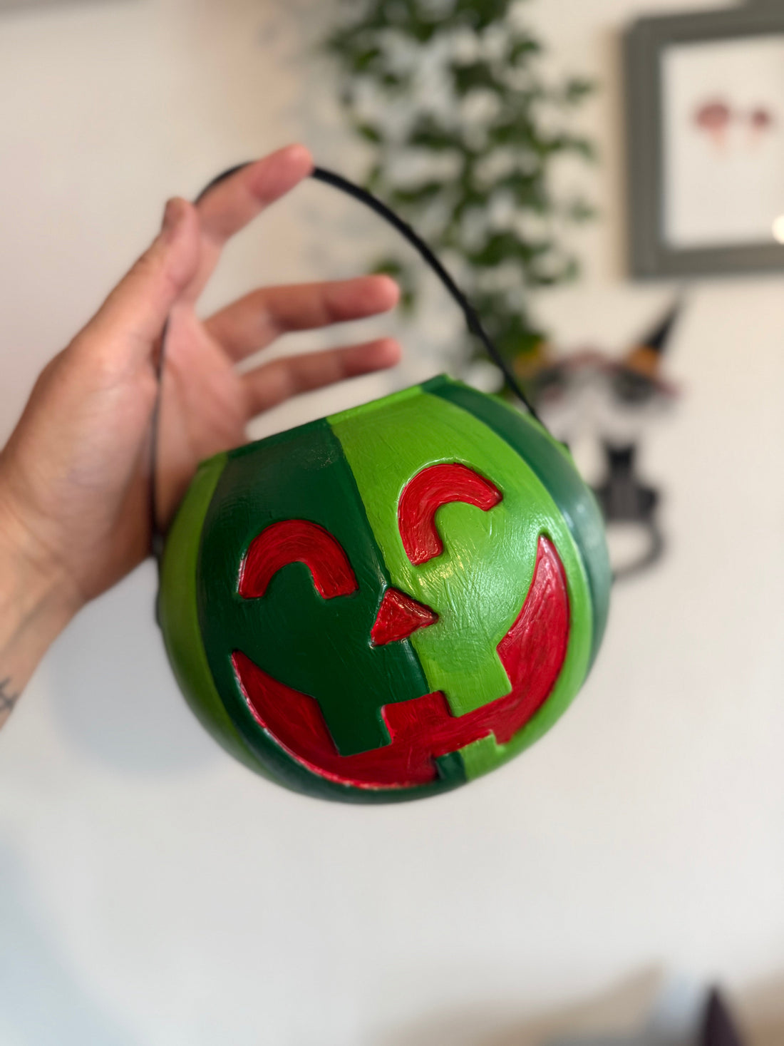 Creepy Crafting: Summerween Jack-o-melons (real & plastic!)