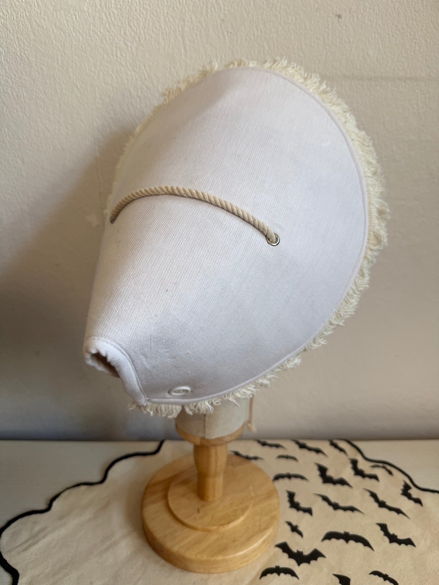 50% OFF SALE ITEM: Cream/White Sun Hat