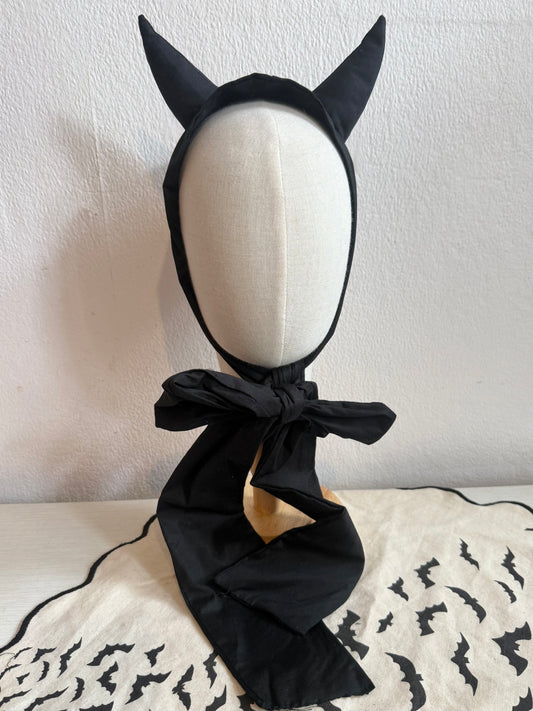Black devil horn alternative hat headband