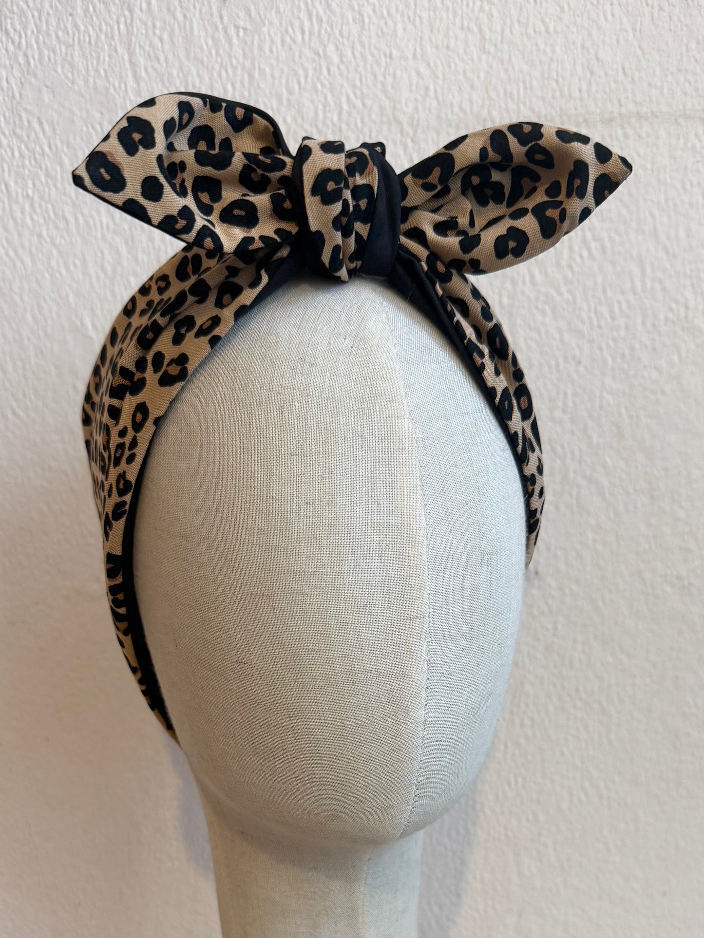 Leopard Print Headscarf (self tie)