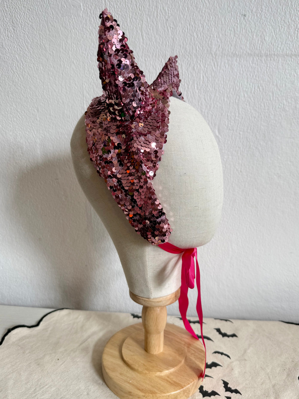 SALE ITEM: Pink Sparkly Devil Headpiece