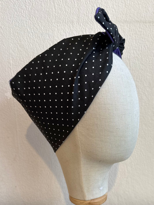 Polka Dot Headscarf (self tie)