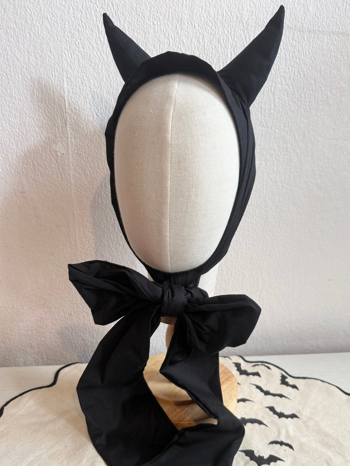 Black devil horn alternative hat headband