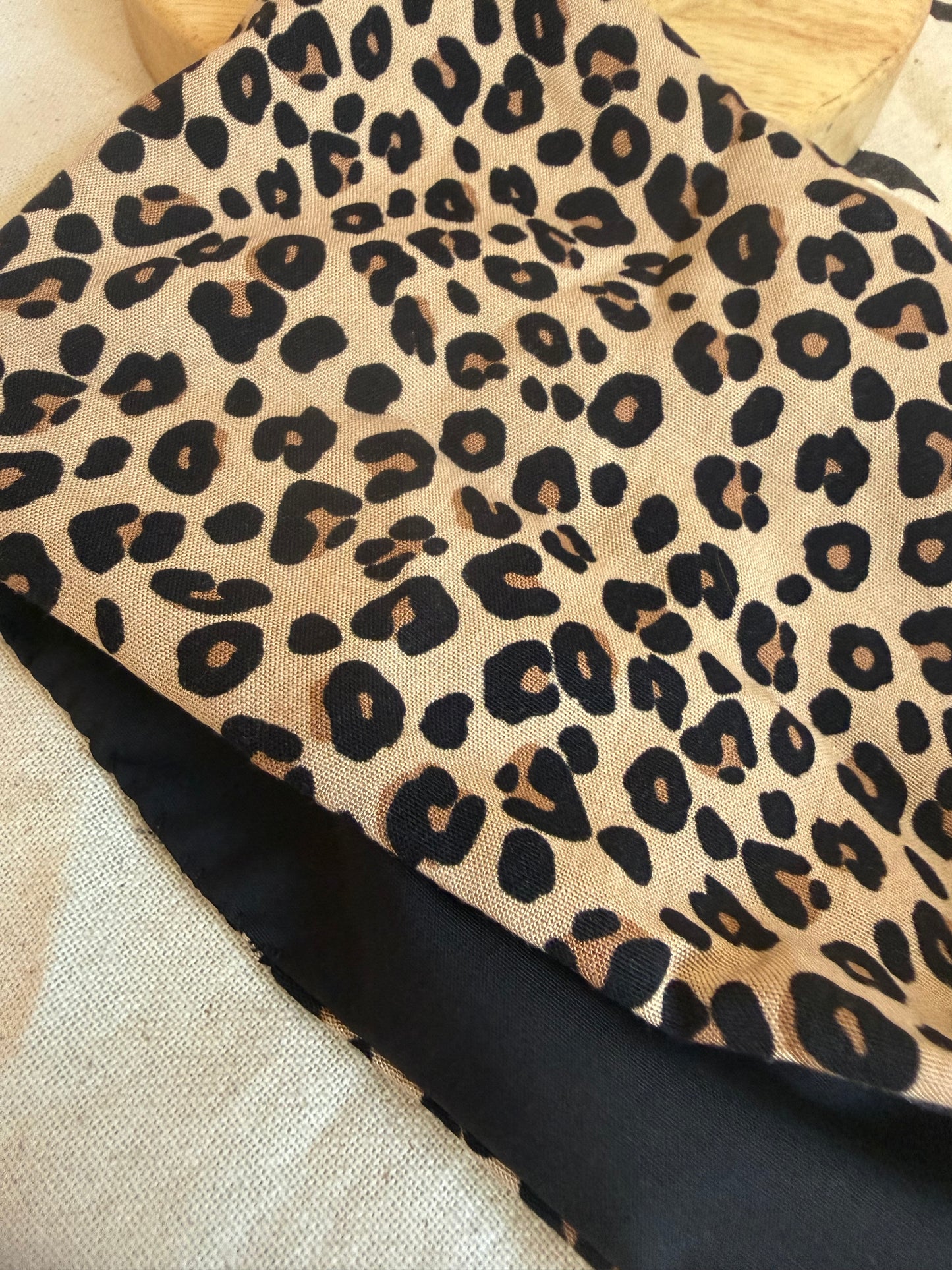 Leopard Print Headscarf (self tie)