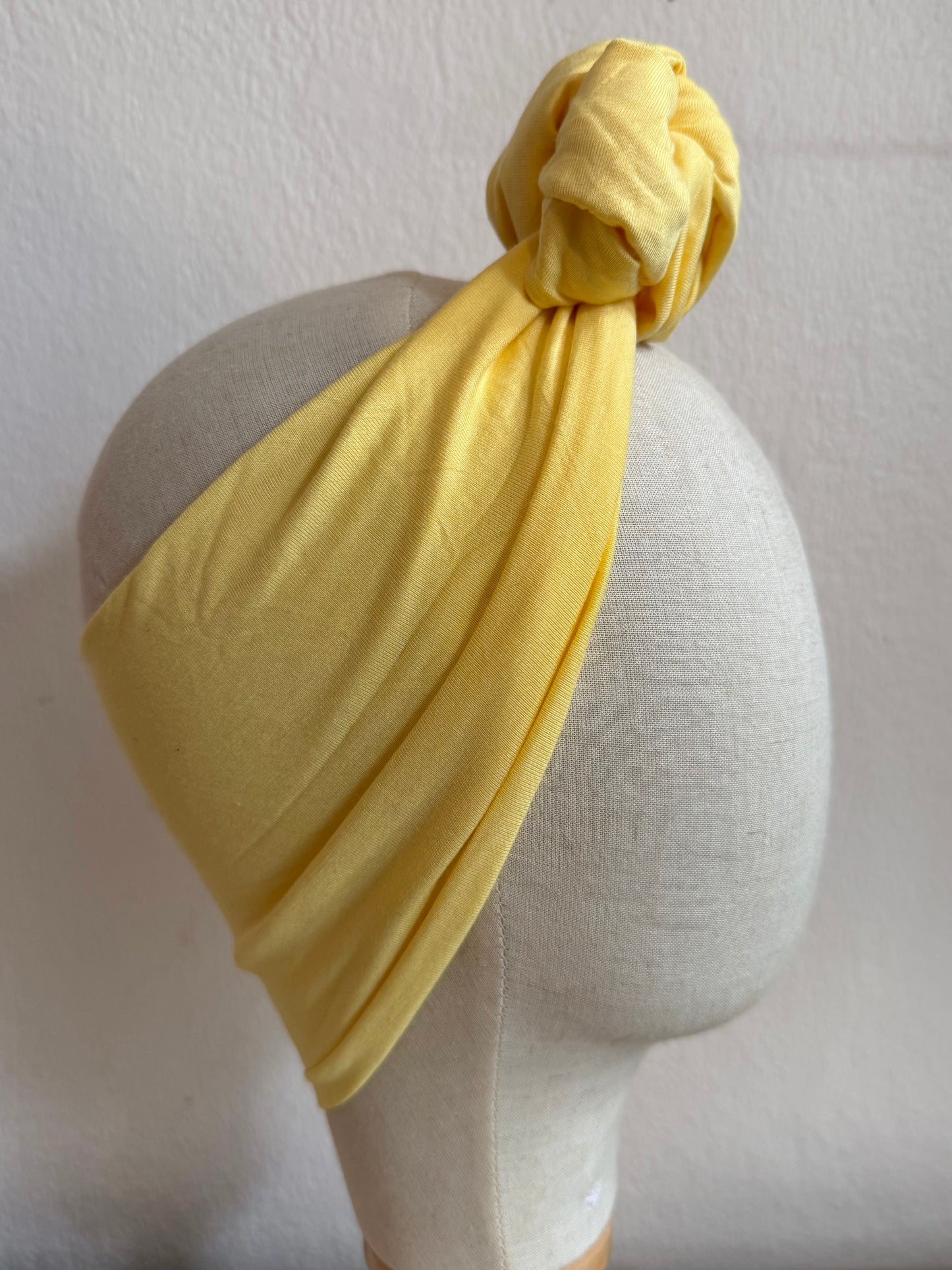 SALE ITEM: Yellow Vintage Style Pre-tied Headband