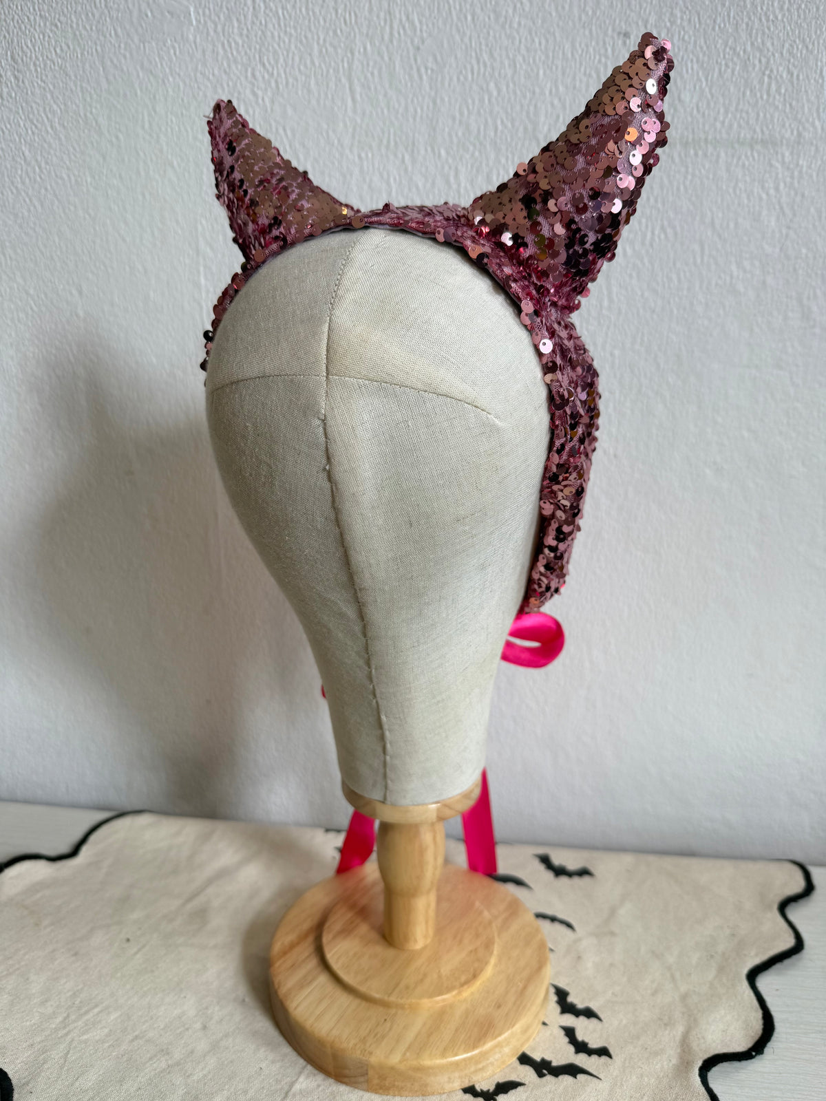SALE ITEM: Pink Sparkly Devil Headpiece