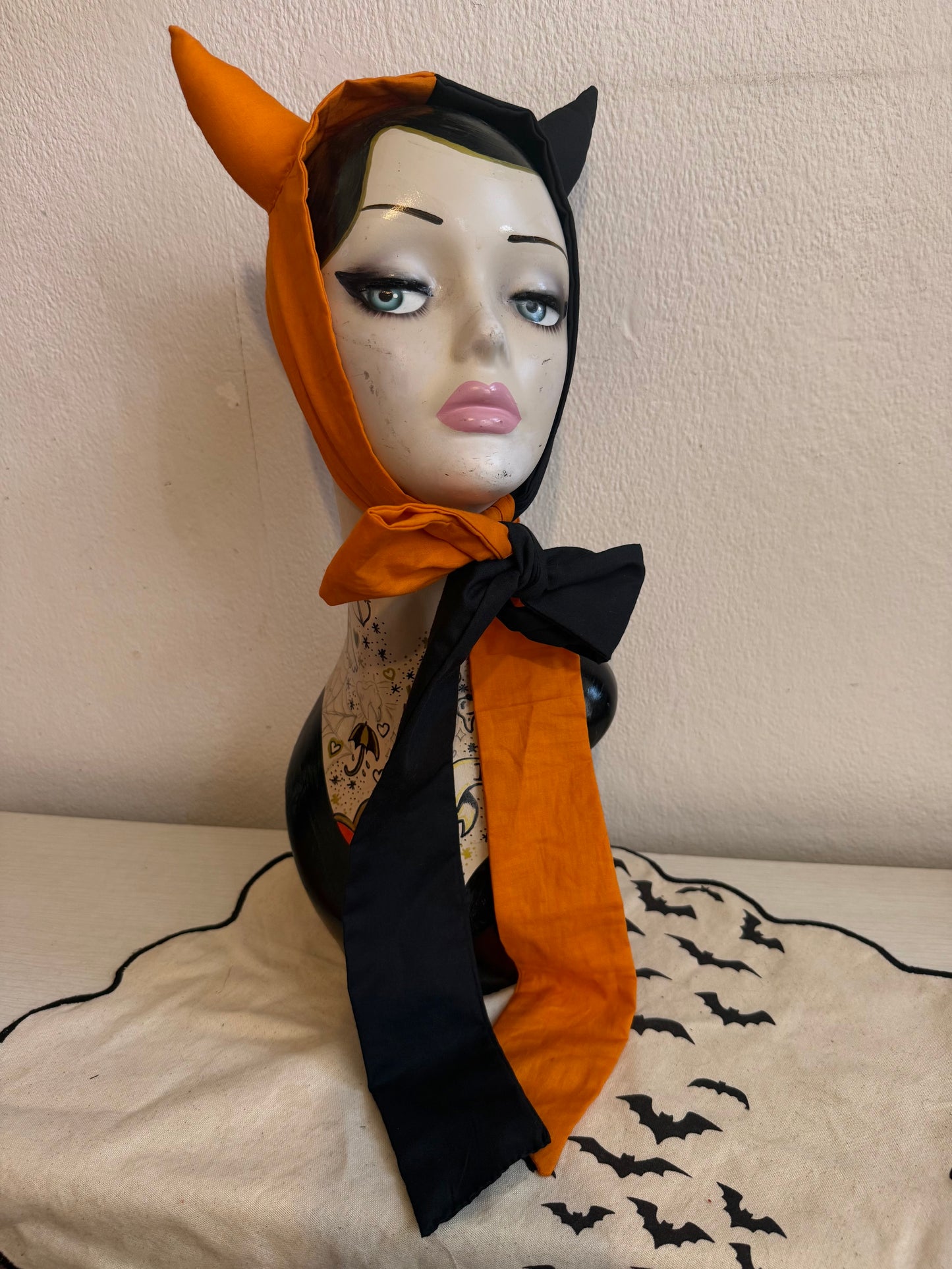 halloween jester devil horns alternative fashion piece 