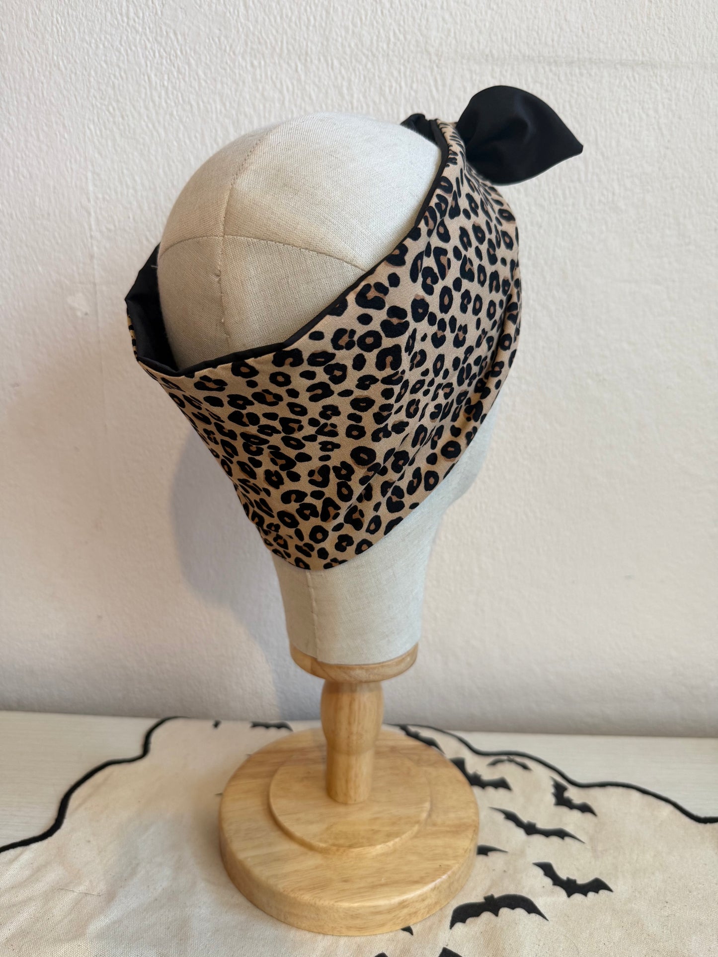Leopard Print Headscarf (self tie)