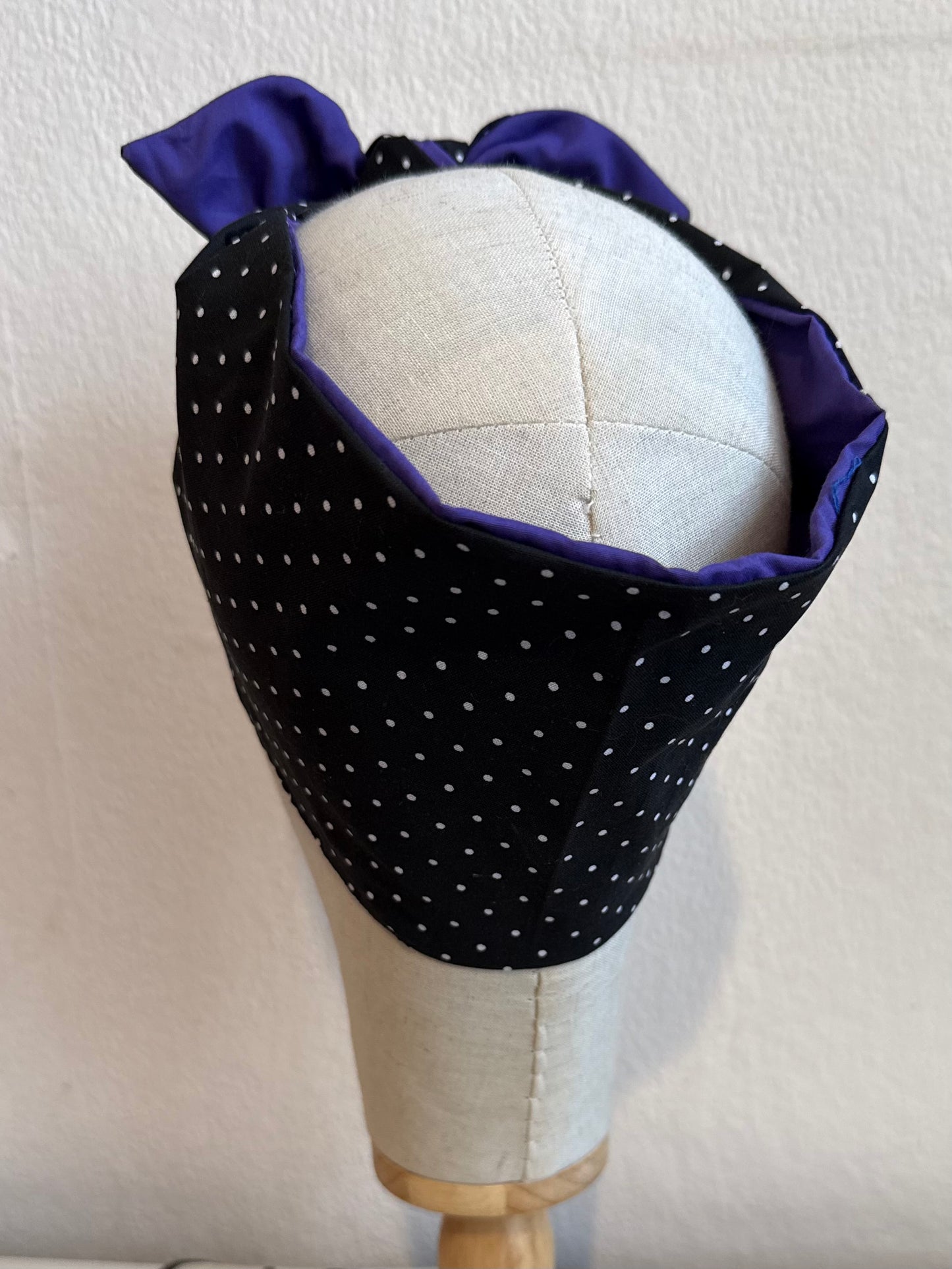Polka Dot Headscarf (self tie)