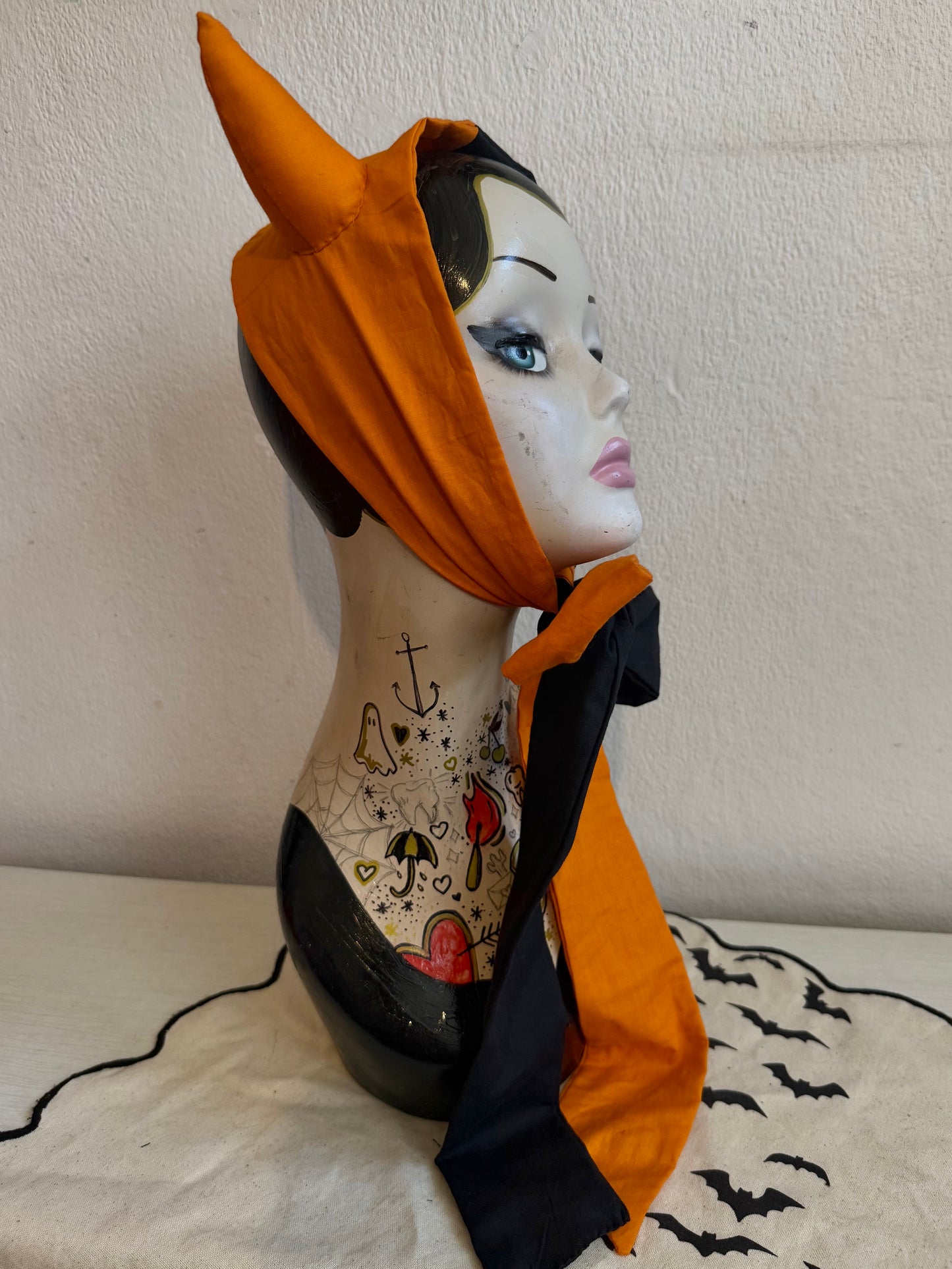 halloween jester devil horns alternative fashion piece 